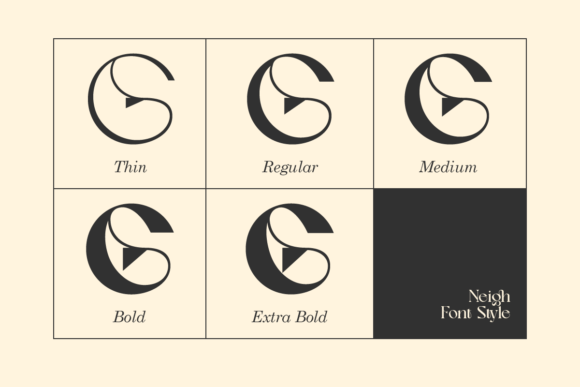 Neigh Font PNG with transparent background - Preview 1
