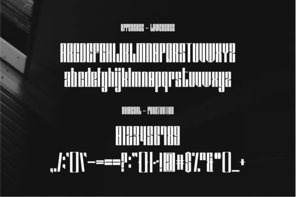 Proraman Font PNG with transparent background - Preview 2
