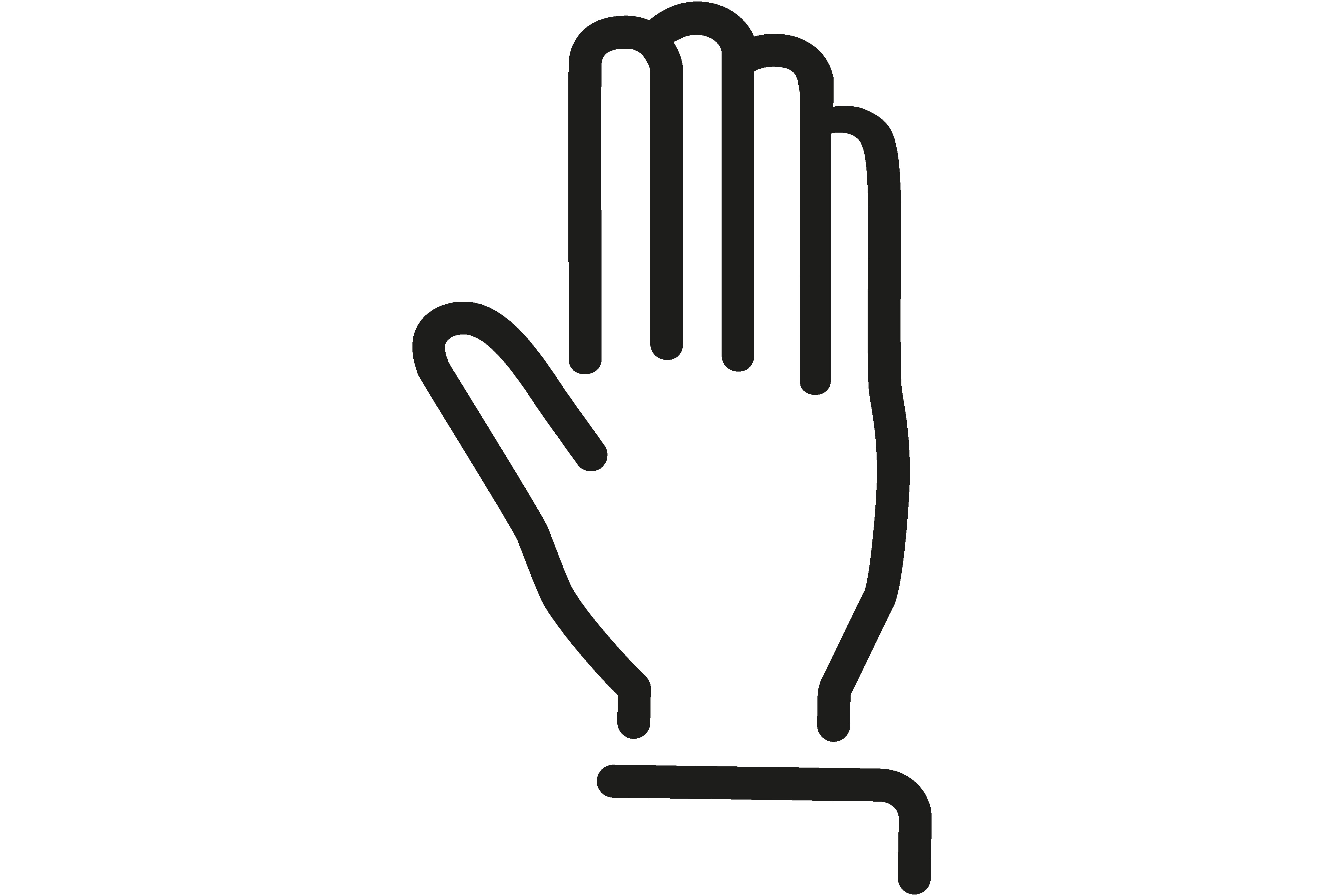 Raised Hand Line Icon. Concept. Vector I Graphic by pch.vector ...