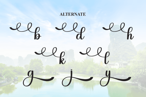 Regard Font PNG with transparent background - Preview 6
