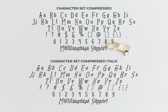 Ruby Ring Font PNG with transparent background - Preview 2