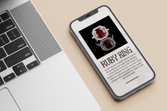 Ruby Ring Font PNG with transparent background - Preview 3