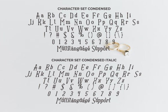 Ruby Ring Font PNG with transparent background - Preview 4