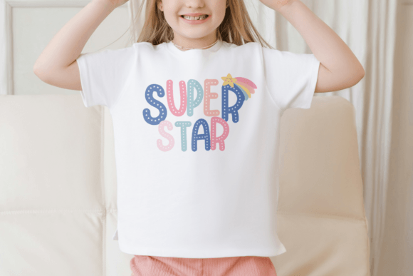 Shining Star Font PNG with transparent background - Preview 3