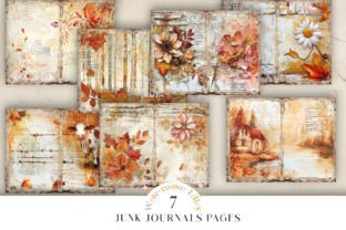 Autumn Fall Junk Journal Bifold Pages Graphic by Watercolour Lilley ...