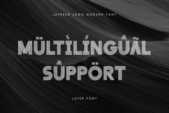 Layer Font PNG with transparent background - Preview 5