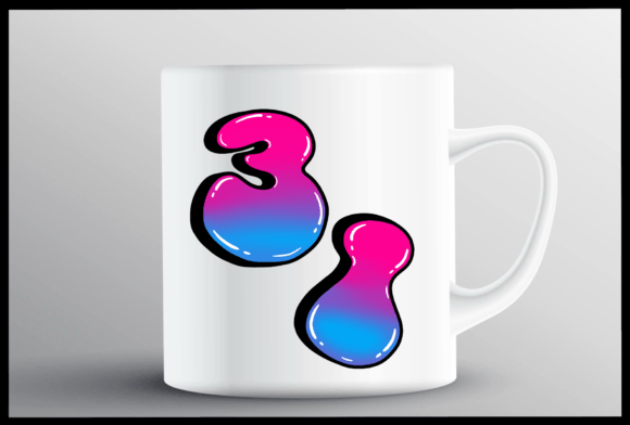 Lovely Graffiti Font PNG with transparent background - Preview 3