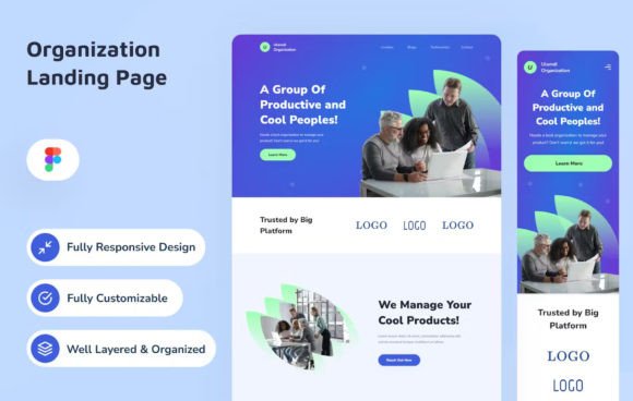 Organization Landing Page