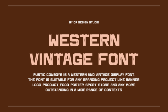Rustic Cowboys Font PNG with transparent background - Preview 2