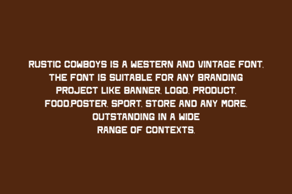 Rustic Cowboys Font PNG with transparent background - Preview 4
