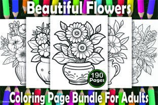 190 Beautiful Flowers Coloring Book Graphic by (US) Design Studio ...