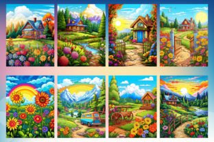 200 Country Summer Coloring Pages - Kdp Graphic by Fantail Goldfish ...