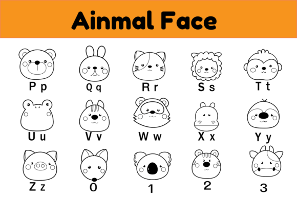 Animal Face Font - Preview 2