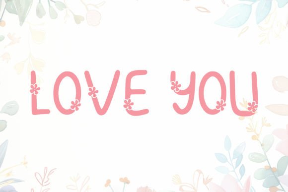Beautiful Flowers Font - Preview 2