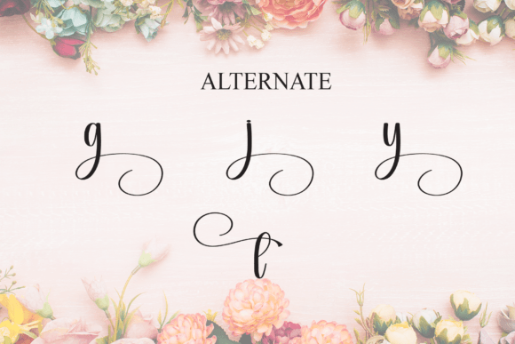 Beautyful Font PNG with transparent background - Preview 6