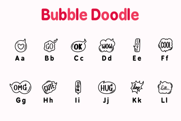 Bubble Doodle Font - Preview 1
