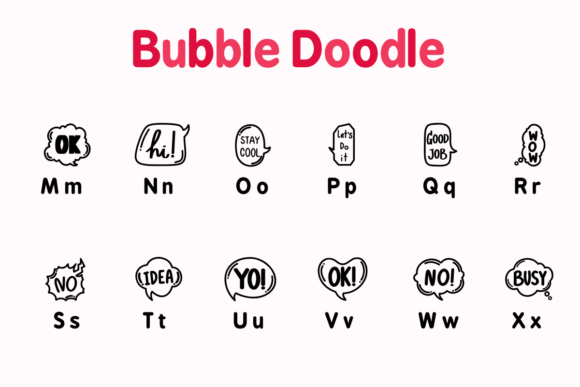 Bubble Doodle Font - Preview 2