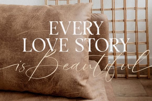 Calm Lovely Font PNG with transparent background - Preview 2