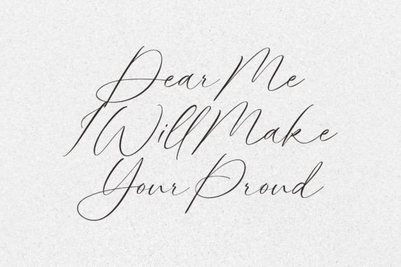 Calm Lovely Font PNG with transparent background - Preview 6