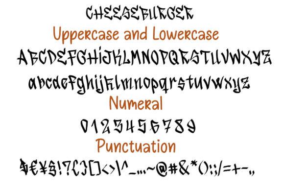 Cheeseburger Font - Preview 1