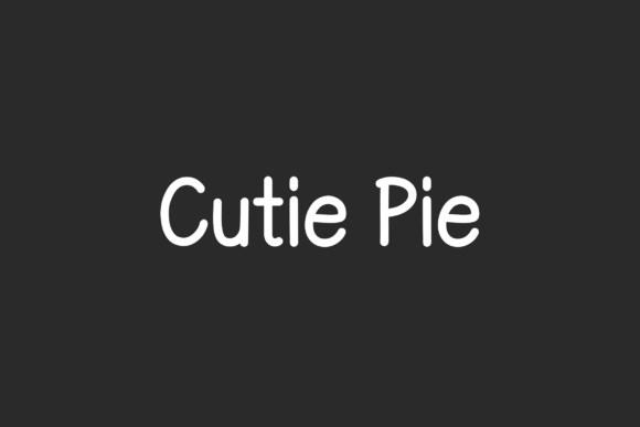 Cutie Pie Font - Preview 1