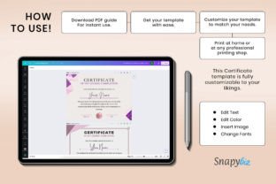 DIY Certificate of Completion Template Graphic by SnapyBiz · Creative ...
