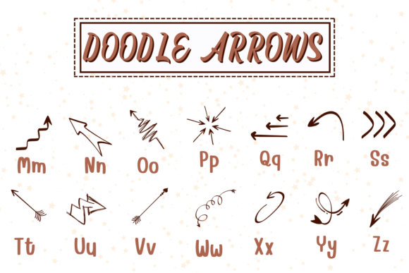 Doodle Arrows Font - Preview 2