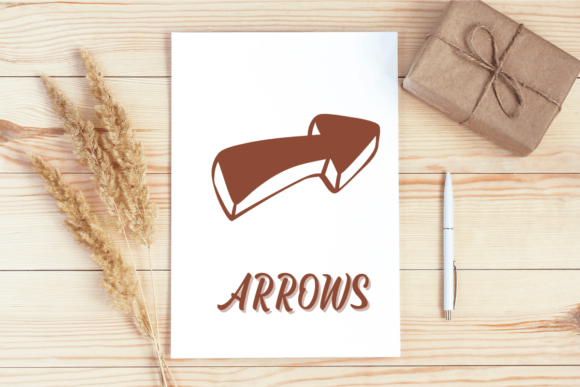 Doodle Arrows Font - Preview 4