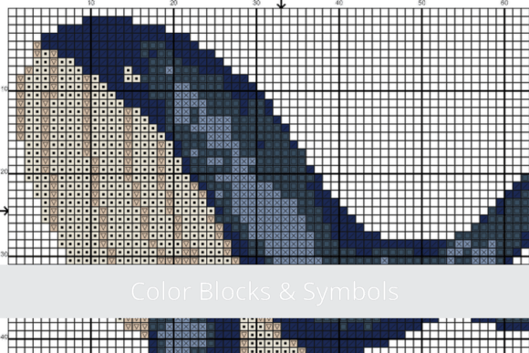 Easy Whale Cross Stitch Pattern
