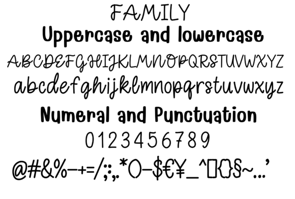 Family Font - Preview 1