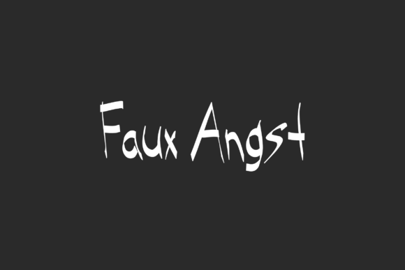 Faux Angst Font - Preview 1