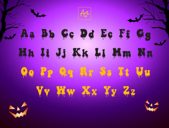 Groovy Halloween Font - Preview 1