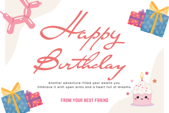 Happy Birthday Font - Preview 3