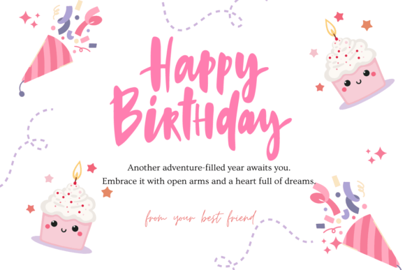Happy Birthday Font - Preview 4