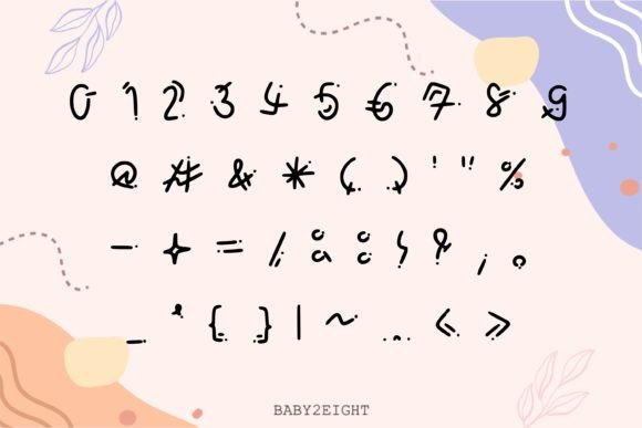 Mini Magic Pop Font PNG with transparent background - Preview 2