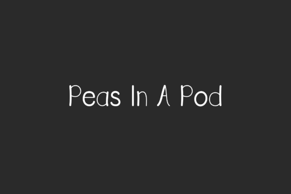 Peas in a Pod Font PNG with transparent background - Preview 6