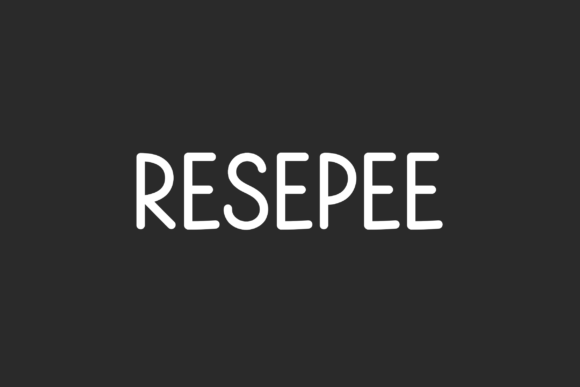 Resepee Font PNG with transparent background - Preview 6