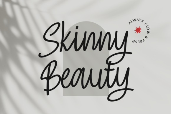 Skinny Signature Font PNG with transparent background - Preview 1