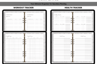 All in One Digital Planner White Graphic by PlannerPlanet · Creative ...