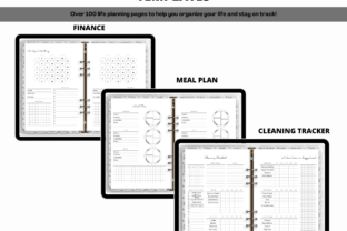 All in One Digital Planner White Graphic by PlannerPlanet · Creative ...