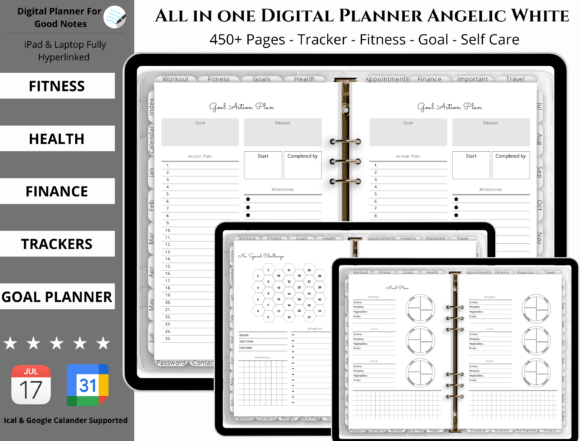 All in One Digital Planner White