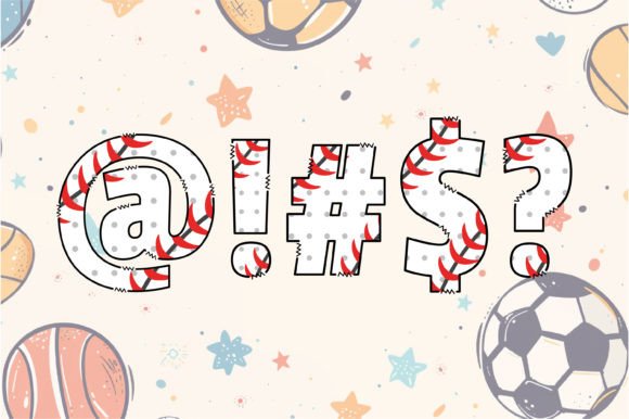 Baseball Font - Preview 3