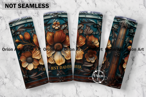 Best Dad Ever Tumbler Wrap PNG Graphic by Orion Art · Creative Fabrica