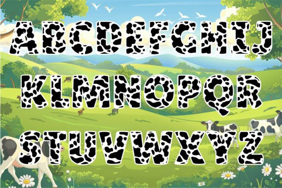 Cow Milk Font - Preview 1