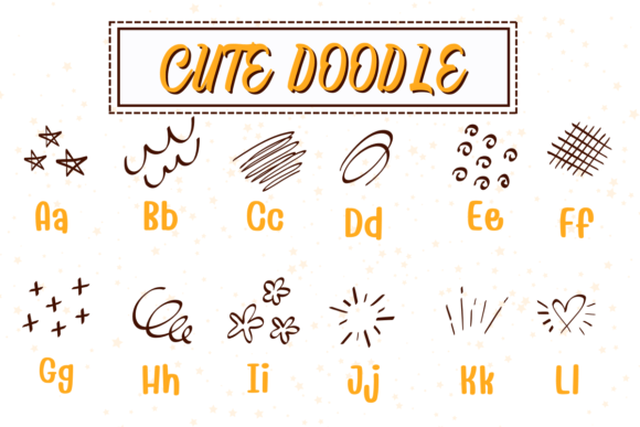 Cute Doodle Font - Preview 1