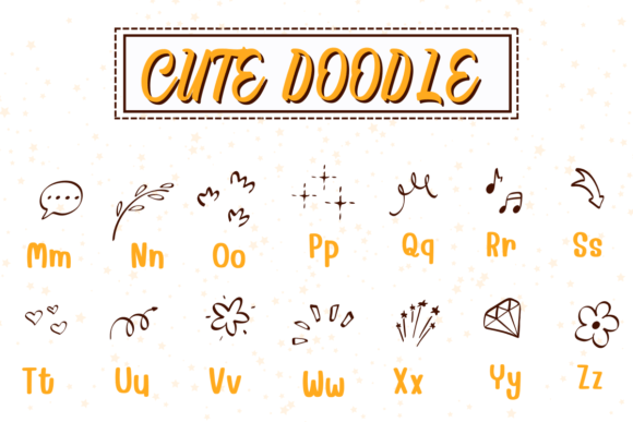 Cute Doodle Font - Preview 2