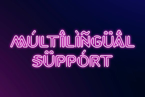 Gleamy Neon Font - Preview 4