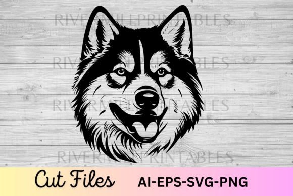 Husky dog SVG cut file for Cricut Maker HTV vinyl shirt and tote bag crafting