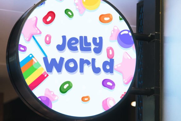 Jelly Funny Font PNG with transparent background - Preview 3