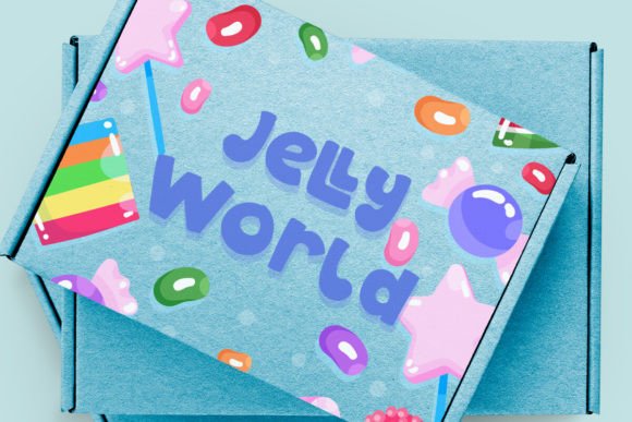 Jelly Funny Font PNG with transparent background - Preview 6